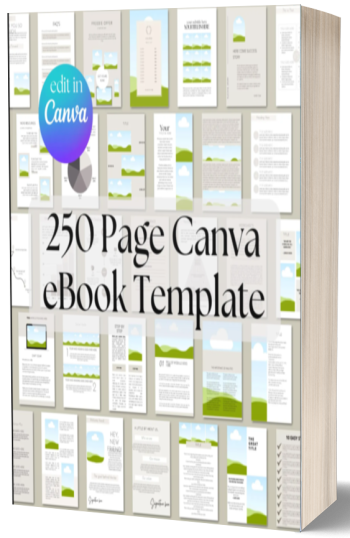 All-in-One 250-Page Canva eBook & Course Workbook Template – Create, Customize & Sell Like a Pro!